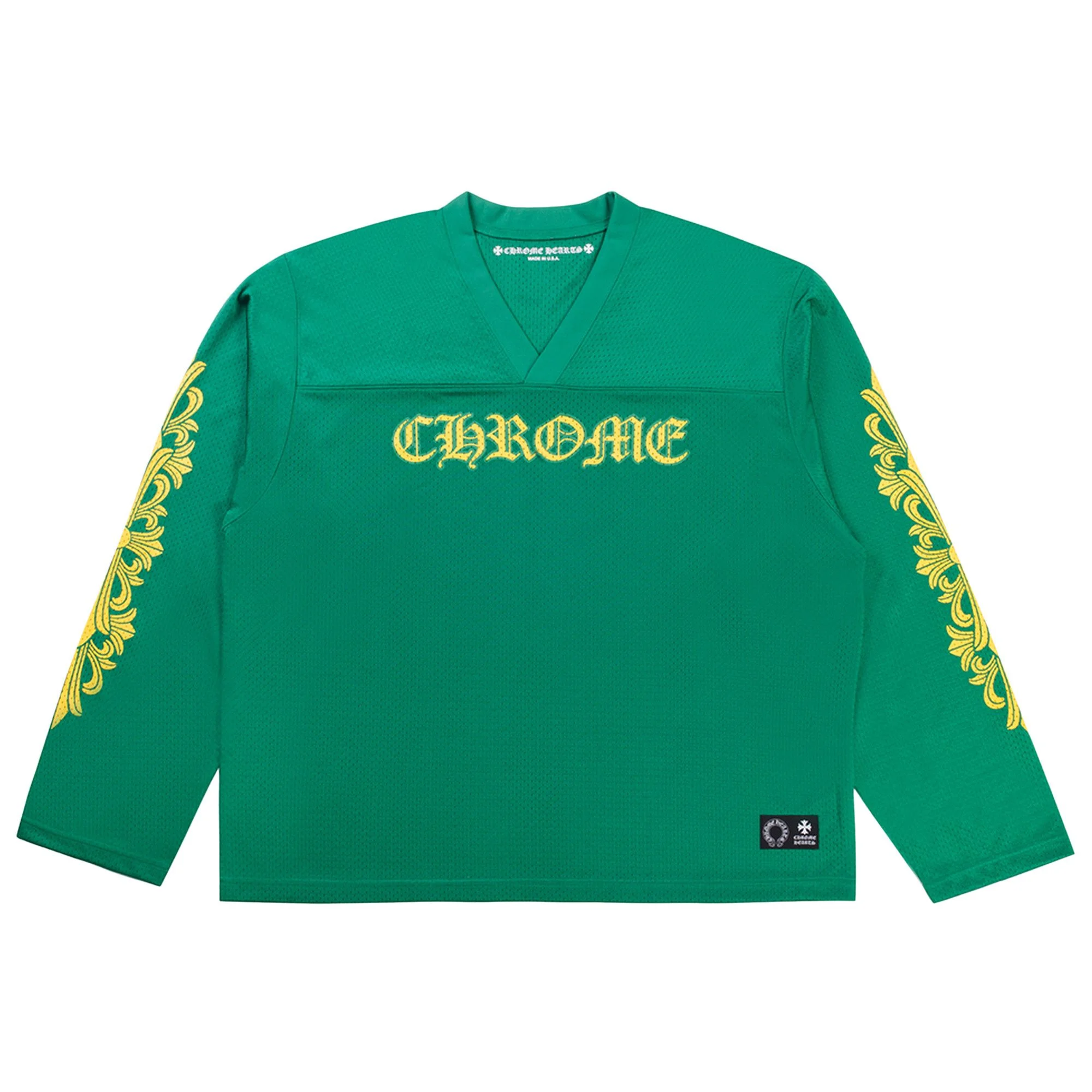 Chrome Hearts Chrome Hearts Floral Jersey Long-Sleeve Tee 'Green