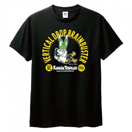 アントニオ猪木 卍固め アントニオスペシャル コットンTシャツ ブラック