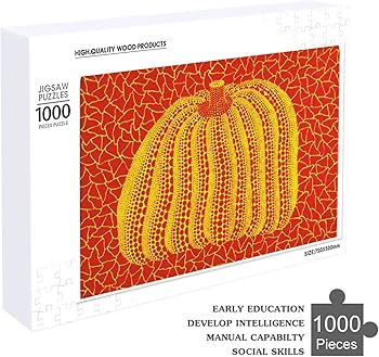 Amazon.co.jp: 草間彌生かぼちゃ 草間彌生 抽象画 500/1000ピースの