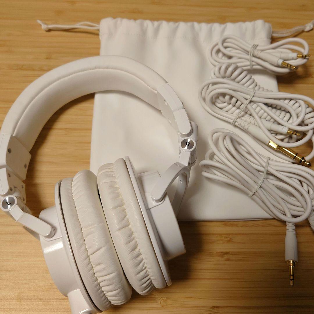 audio-technica モニターヘッドホン ATH-M50x ホワイト ATH-M50x｜ヘッドホン：ワイヤードヘッドホン｜オーディオテクニカ
