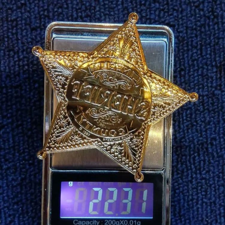 アメリカ連邦保安官バッジ6種 スターリングSV 約123g フランクリンミント